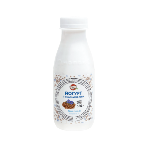 Йогурт питьевой с семенами льна, 350г