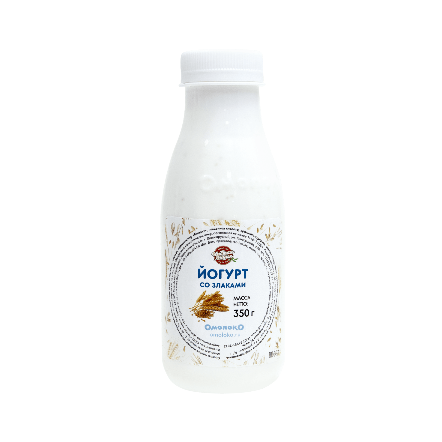 Йогурт питьевой со злаками, 350г