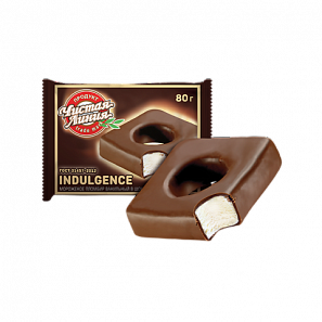 «Indulgence» пломбир ванильный в шоколадной глазури, 80г